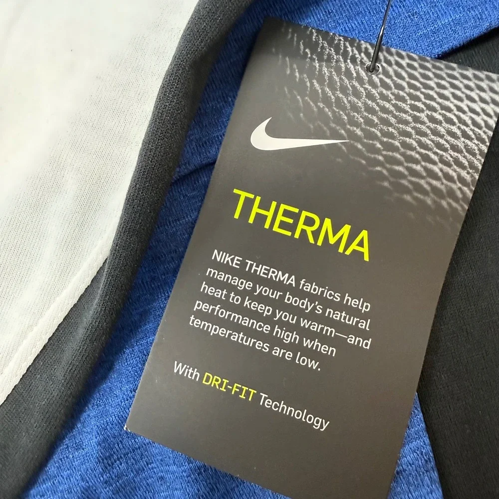 Nike Therma Sphere Womens Large Running Top Blue Colorblock NEW‎